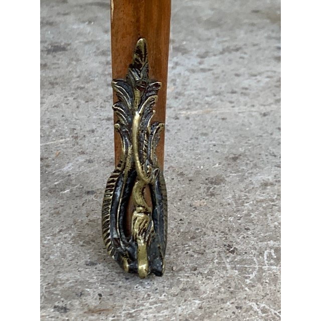 1910s French Oak and Bronze Nightstands - a Pair For Sale - Image 12 of 13