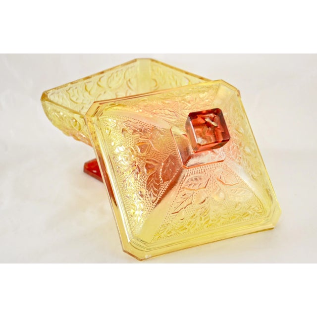 Mid-Century Modern Golden Autumn Acorn Pedestal Box For Sale - Image 3 of 8