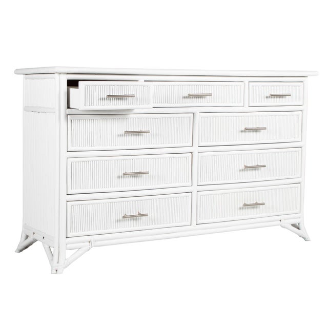 Versatile and highly functional, the Aruba Nine-Drawer Dresser captures the carefree elegance of the coast. Featuring a...