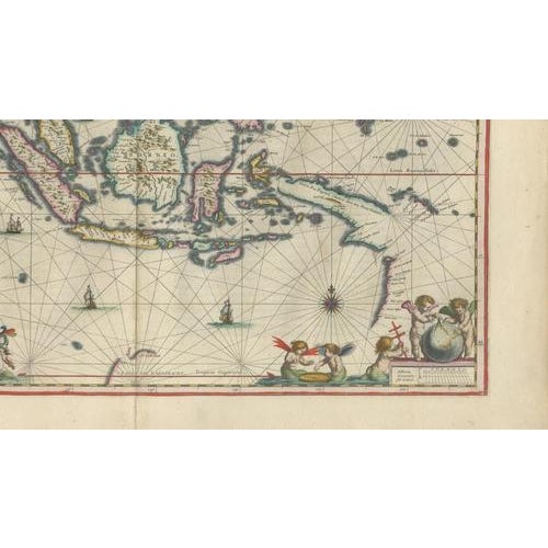 Antique Maps of Indonesia and Moluccas from Blaeu, 1642, Set of 2 For Sale - Image 6 of 14