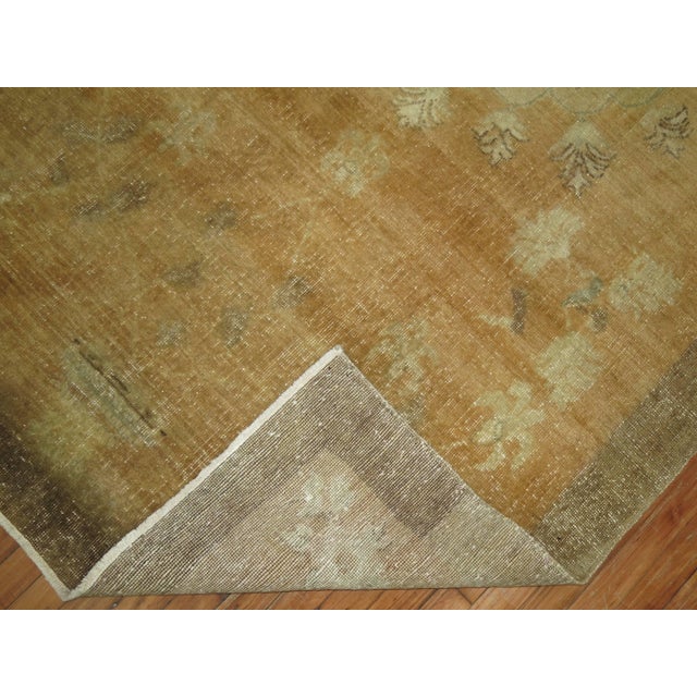 Contemporary Vintage Turkish Caramel Rug For Sale - Image 3 of 6