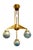 Chandelier with Glass Spheres and Orchis Decor by Johann Loetz Witwe, 1902, in Good conditions. Designed 1890 to 1919 I...