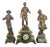 Antique Victorian French Clock Garniture, 1860, Set of 3 For Sale
