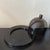 Mid-Century Modern Vintage Dansk Acrylic Cheese Dome and Platter in Charcoal Gray For Sale - Image 3 of 4