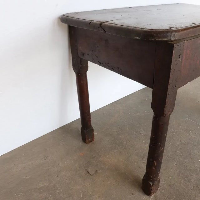 French Provincial Louis XIII Style Walnut Side / Work Table For Sale - Image 9 of 13