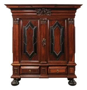 18th C. Period Baroque Swedish Kas Cabinet