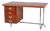 Bauhaus Writing Desk in Oak and Chrome attributed to Hynek Gottwald, Czechia, 1930s For Sale