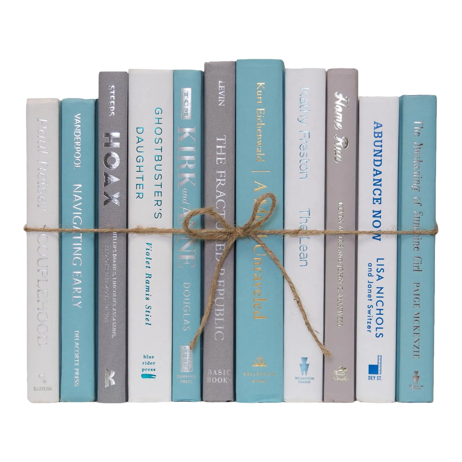 Decorative Books - Cool Rain Book Bundle - 1 Foot of Blue Books | Chairish