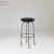 Chromed and Gilded Metal Stool, 1970s For Sale - Image 4 of 8