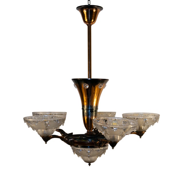 Art Deco Lamp from Ezan, France, 1930s For Sale