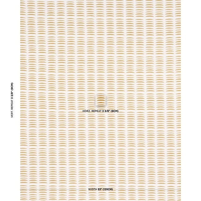 2020s Schumacher X Hadiya Williams Parable Hand Block Fabric In Ginger For Sale - Image 5 of 12