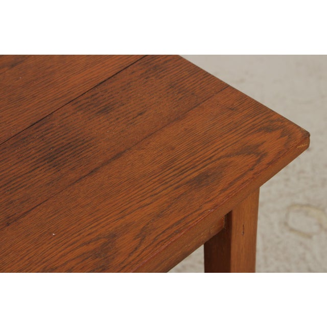 1900 - 1909 Stickley Antique Oak Library Table For Sale - Image 5 of 12