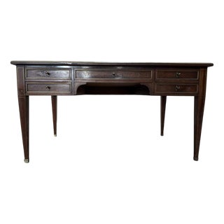 Louis XVI Directoire Style Bureau Plat in Mahogany For Sale
