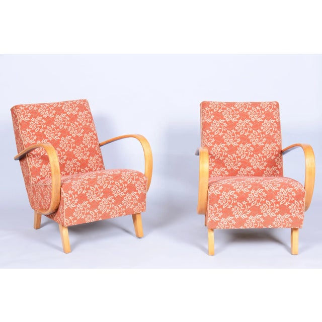 Set of Vintage Art Deco Armchairs by J. Halabala for Up Závody, Czech, 1930s , Set of 2 For Sale - Image 15 of 15