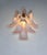 Vintage Italian Murano Wall Lights with Pink Lattimo Glass Petals in the manner of Mazzega, 1990, Set of 2 For Sale - Image 11 of 18