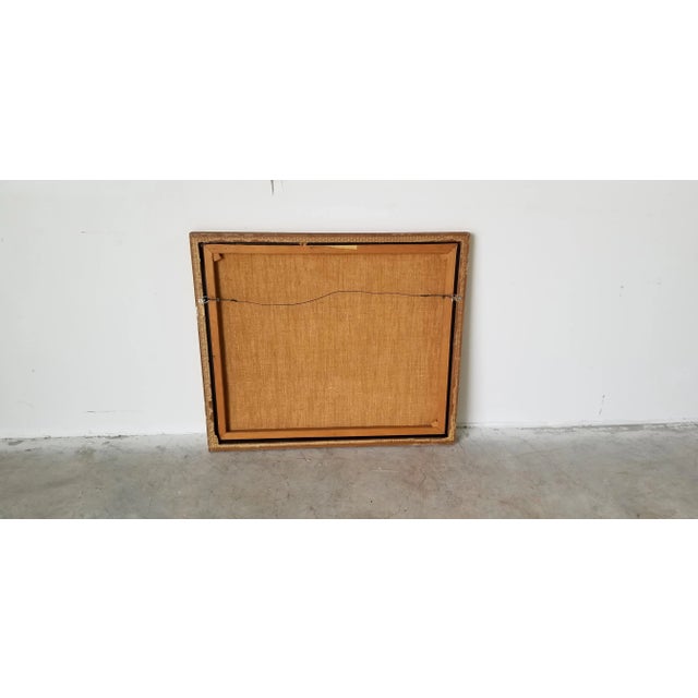 1960s Expressionist Style Abstract Still Life Scene Painting, Framed For Sale - Image 10 of 11