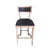 Farmhouse Carvell Bar Stool - Black Cowhide / Oak Frame For Sale - Image 3 of 3