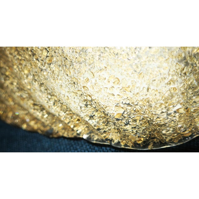 Mid-Century Murano Gold Flecked Conch Wall Light, Italy, 1960s For Sale - Image 5 of 9