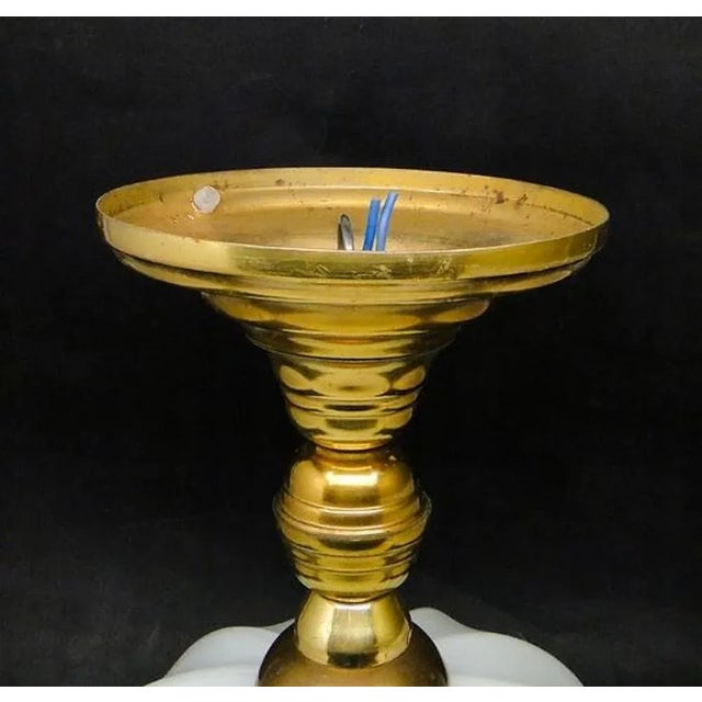 Art Deco Pendant Lamp, Poland, 1950s For Sale - Image 6 of 7