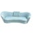 Curved Deco Style Sofa For Sale - Image 4 of 4
