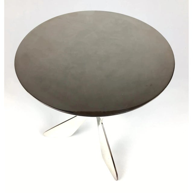 1980s 1980s Silver Plated Modern Heavy Pedestal Stand For Sale - Image 5 of 11