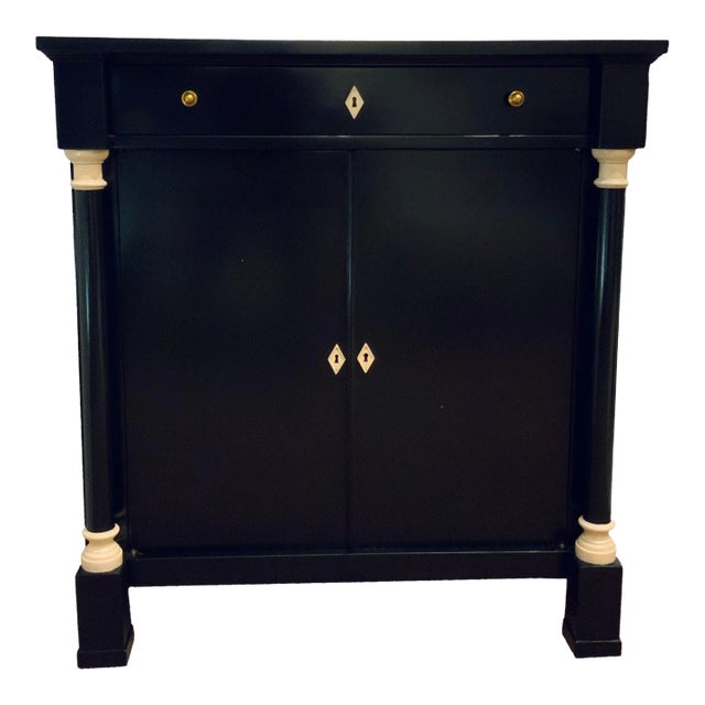 Theodore Alexander Modern Ebony Finished William Bar For Sale