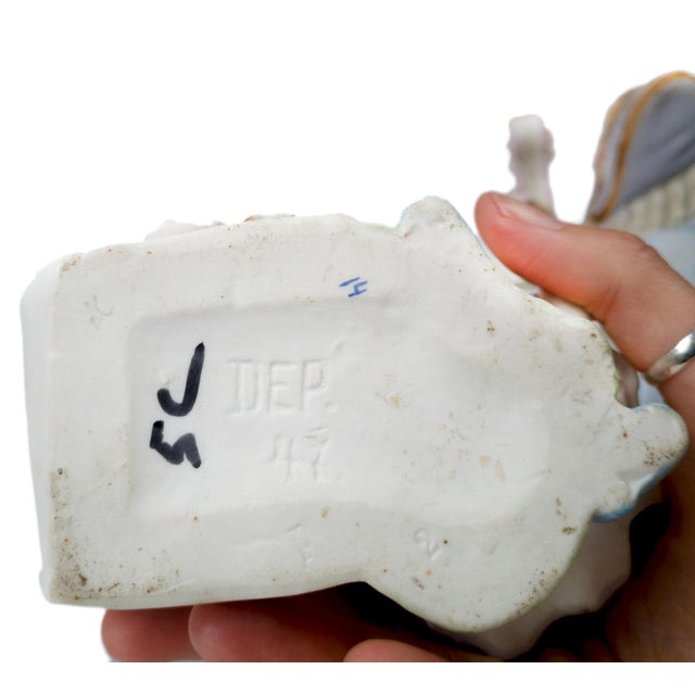 Musicians Porcelain Figures Vases from Heubach Brothers, 1890s, Set of 2 For Sale - Image 4 of 7