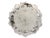 Late 19th century English silverplate tray featuring a richly detailed Rococo border with scrolls and shell motifs...