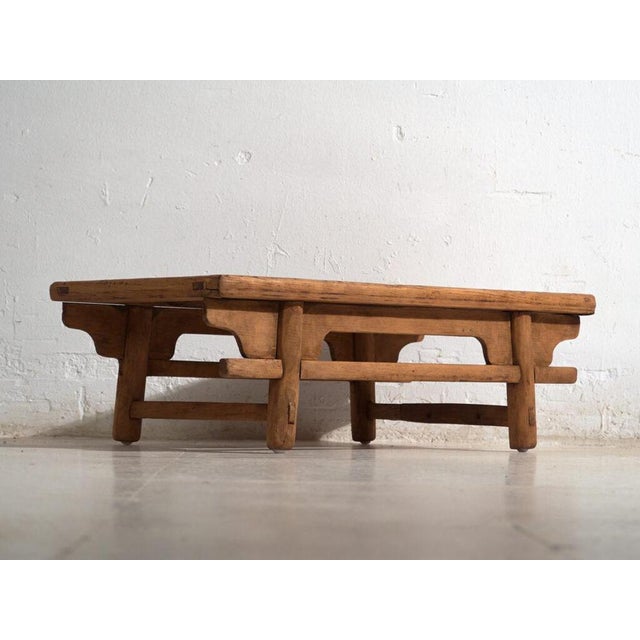 Antique Low Table in Pine For Sale - Image 5 of 10