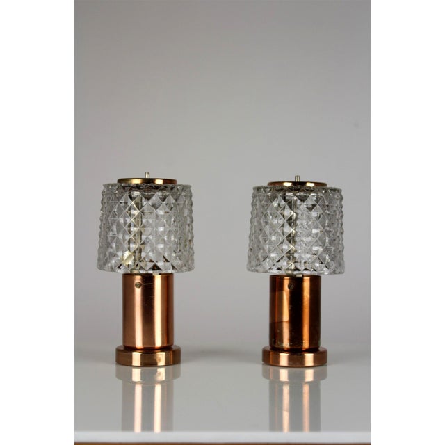 Copper Table Lamps from Kamenicky Senov, 1970s, Set of 2 For Sale - Image 6 of 14