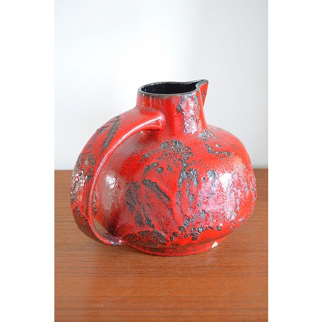 Ceramic Fat Lava Ceramic Vase by Gräflich Ortenburg, 1960s For Sale - Image 7 of 10
