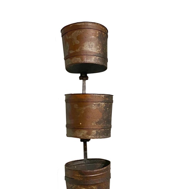 19th Century French Water Mill Buckets - Set of 3 For Sale - Image 4 of 8