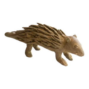 Vintage African Porcupine Sculpture