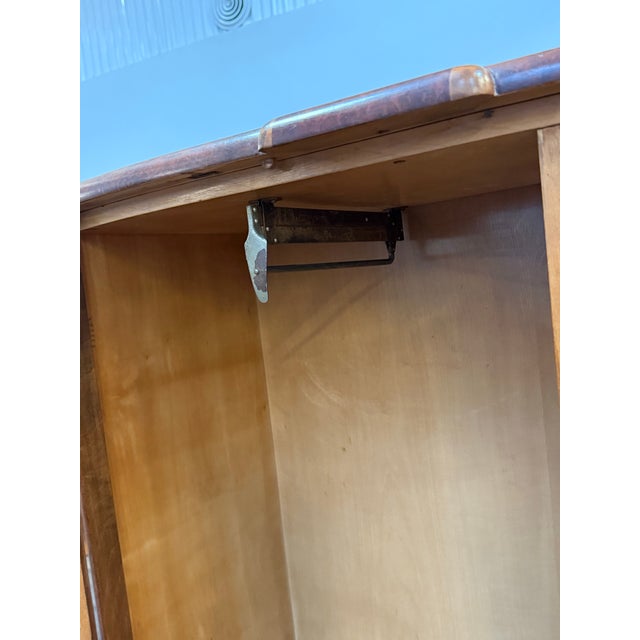 Mid 20th Century Art Deco Hanging Armoire With Drawers For Sale - Image 9 of 12
