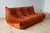 Textile Amber Togo Three-Seater Sofa by Michel Ducaroy for Ligne Roset, 1970 For Sale - Image 7 of 8