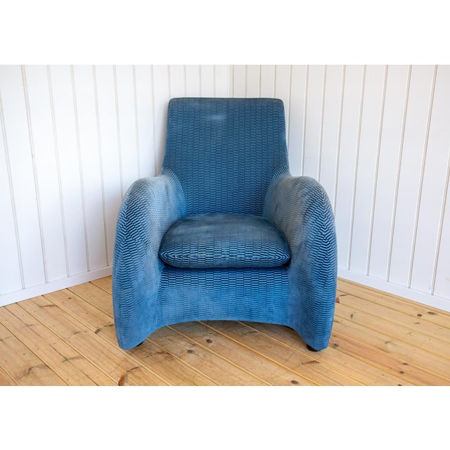 Set of Art Deco Style Loge Lounge Chair and Ottoman by Gerard van den Berg for Montis, 1980s For Sale - Image 11 of 18