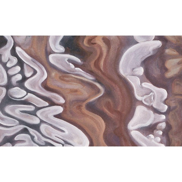 Contemporary 2000s "Flamingo" Large Gallery Wrapped Oil Painting by Judith Moore For Sale - Image 3 of 9