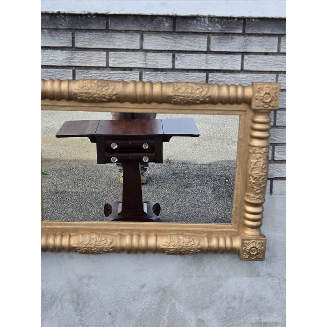 19th Century American Federal Gilded Hallway Wall Mirror. For Sale - Image 12 of 13