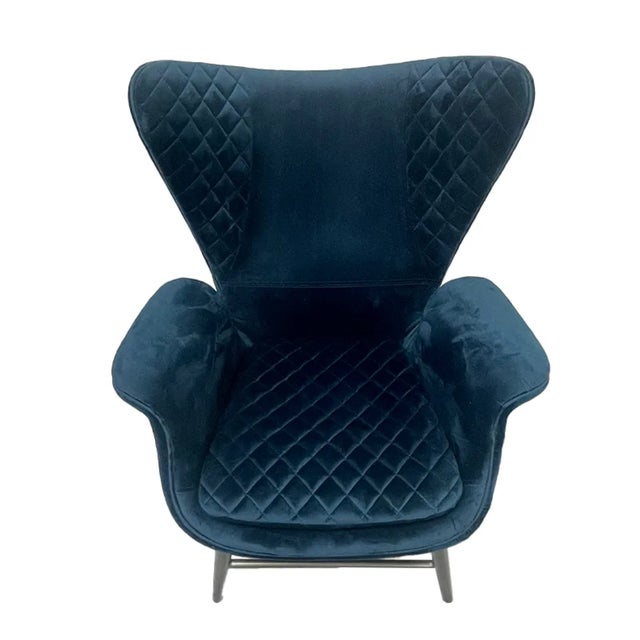 Contemporary Sarreid Ltd. Blue Wings Chairs- a Pair For Sale - Image 3 of 9