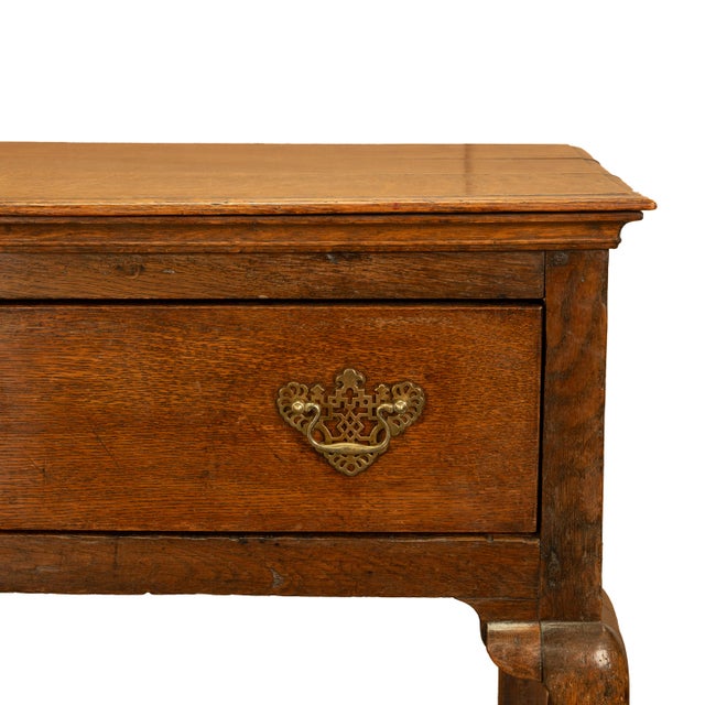 Antique 18thC Georgian Oak Welsh Two Drawer Dresser Base Server Side Table 1760 For Sale - Image 14 of 14
