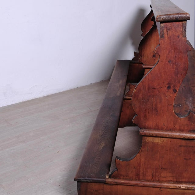 Antique 18th Century Wooden Kneeling Bench, Italy For Sale - Image 5 of 17