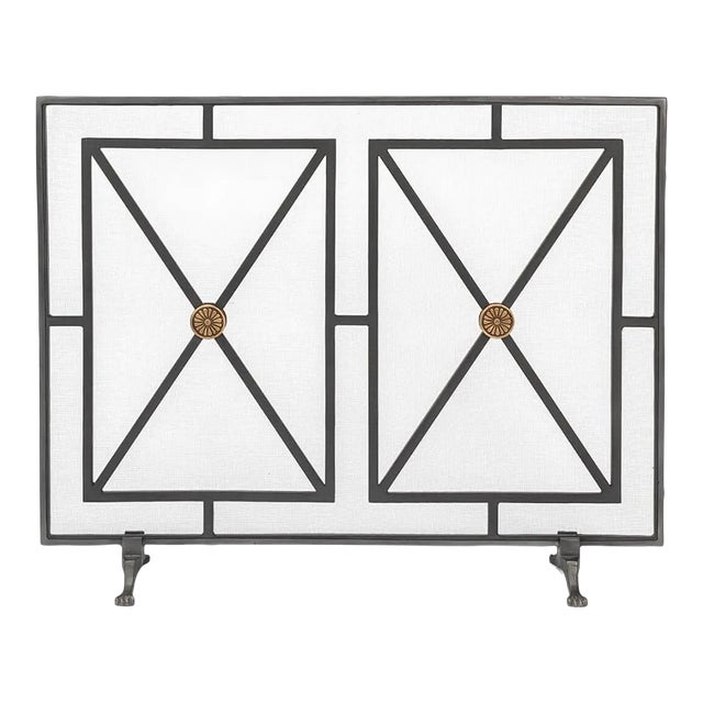 French Style Fireplace Screen For Sale
