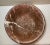 Vintage Large 14” Italian Russet Sienna Marble Bowl White Veining For Sale In Phoenix - Image 6 of 12