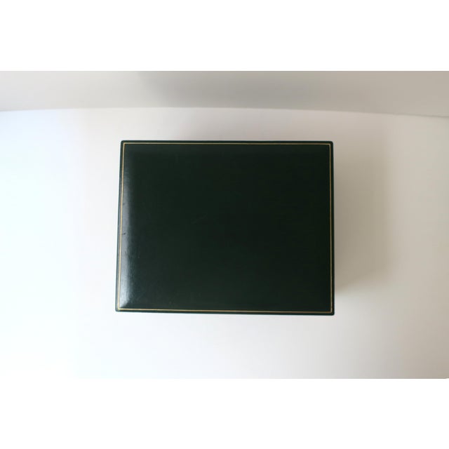 Italian Leather Jewelry Box, Late-20th Century, Italy For Sale - Image 9 of 17