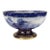 Late 19th Century Royal Doulton Burslem Flow Blue Punch Bowl For Sale