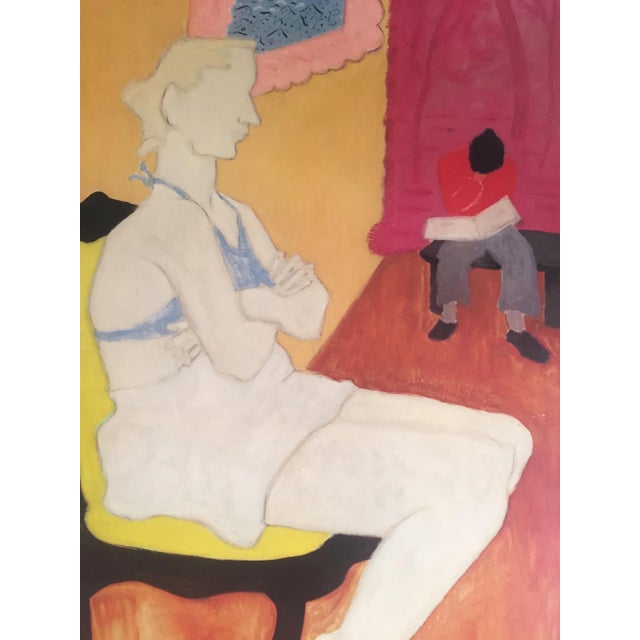 Milton Avery Vintage 1982 Lithograph Print Framed Poster " Seated Blonde " 1946 For Sale - Image 9 of 13