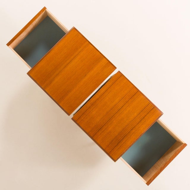 Brown Mid-Century Danish Teak Nightstands, 1950s, Set of 2 For Sale - Image 8 of 14