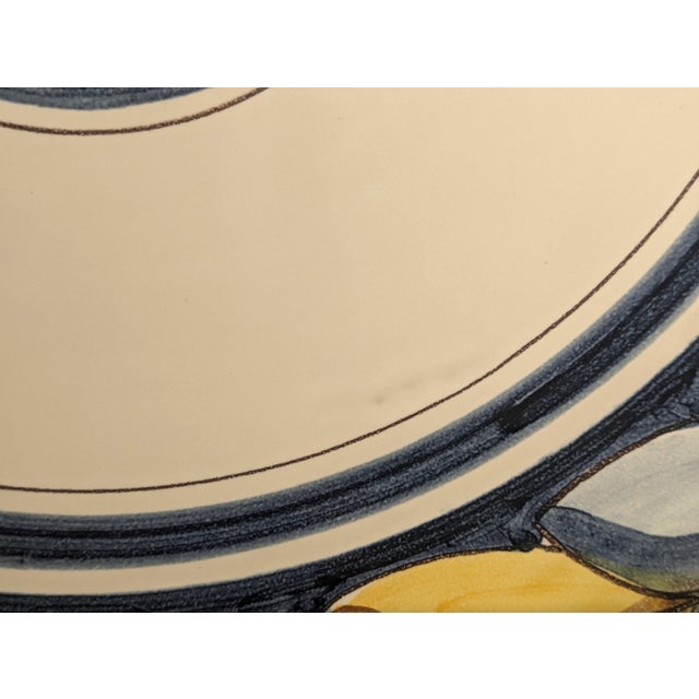 Blue Large Spanish Triana Platter For Sale - Image 8 of 11