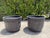 Black Vintage Mexican Blackwashed Terracotta Planters – Pair For Sale - Image 8 of 11