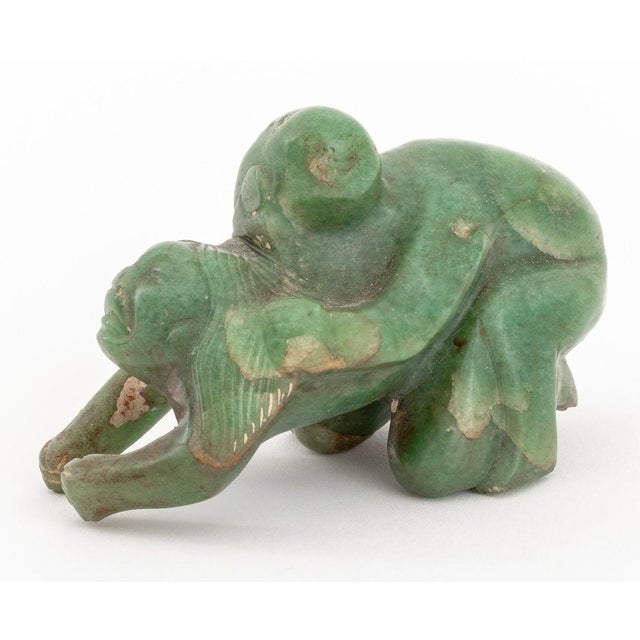 Mexican Olmec Pre-Columbian Jade Erotic Sculpture For Sale - Image 3 of 4